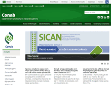 Tablet Screenshot of conab.gov.br